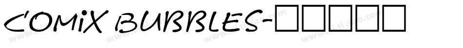 Comix Bubbles字体转换